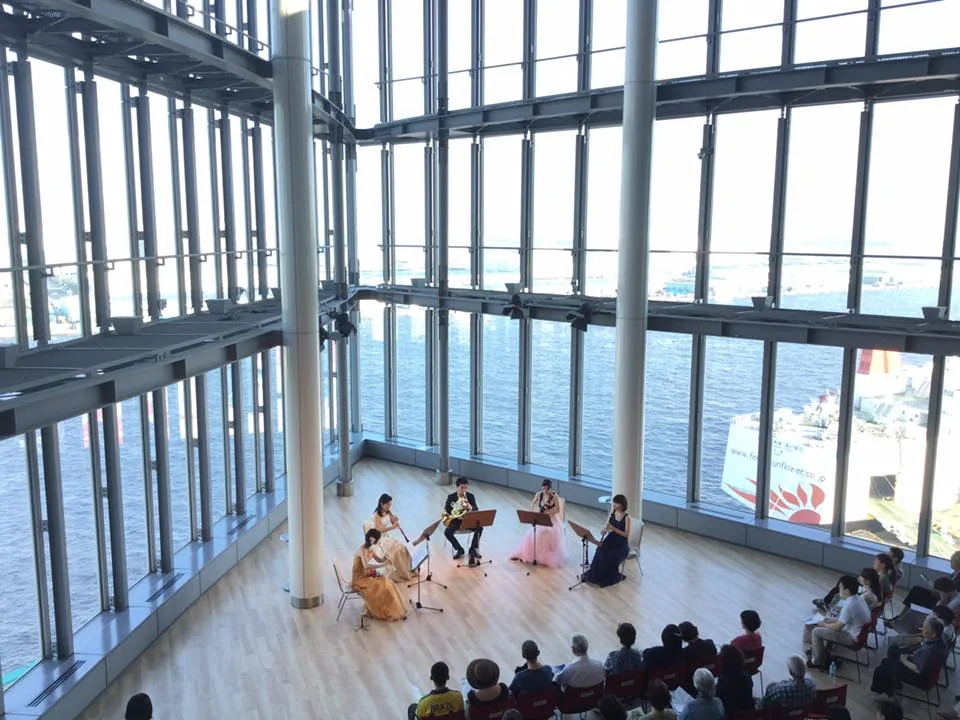 木管楽器アンサンブルの演奏風景